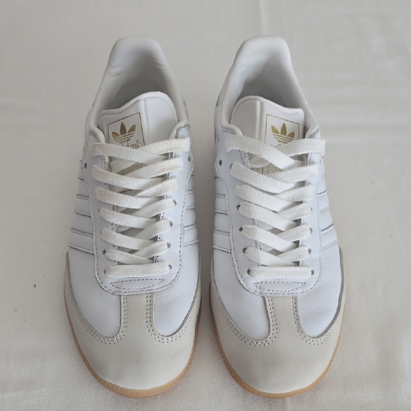 Adidas Samba White and Gum Sneakers - Picture 2 of 7